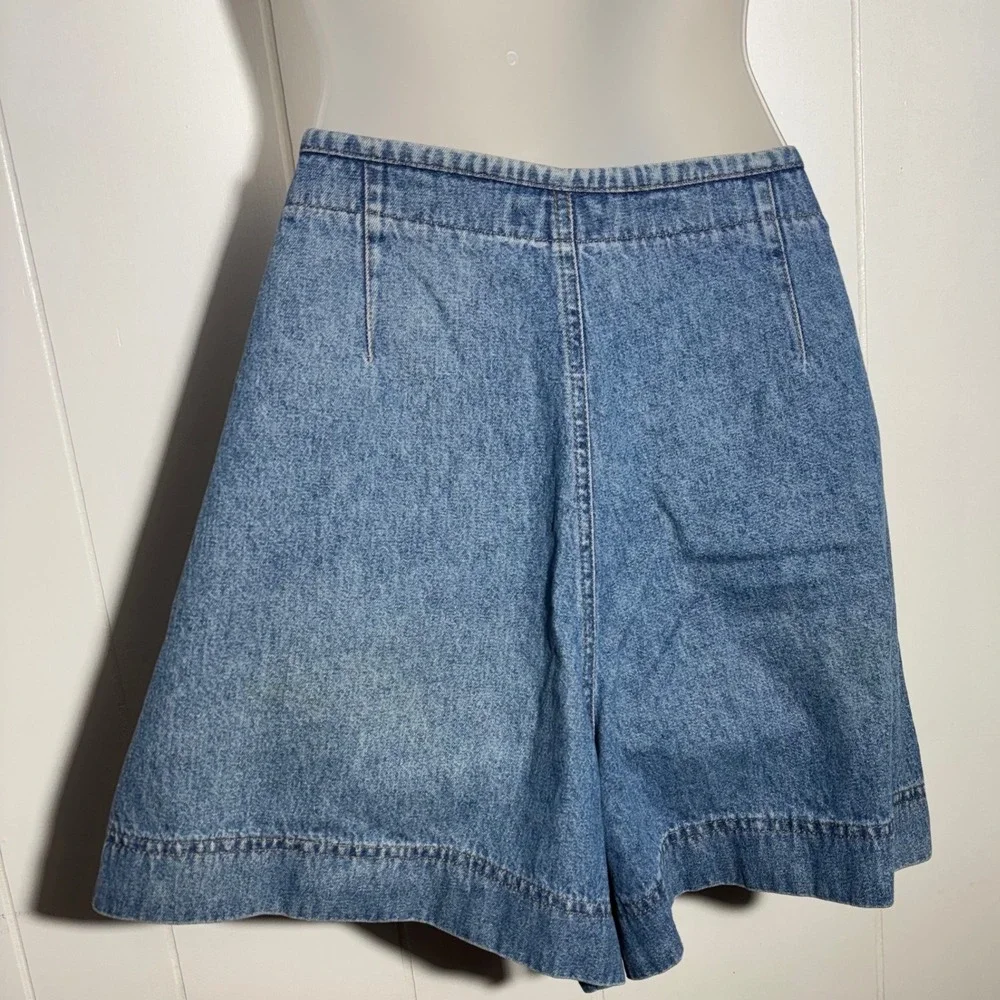 Y2K Arizona Vintage Denim Skort Medium Wash Button Wrap Sz 13 Retro Indie Preppy